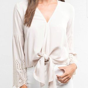 LOVESTITCH cream eyelet Blouse